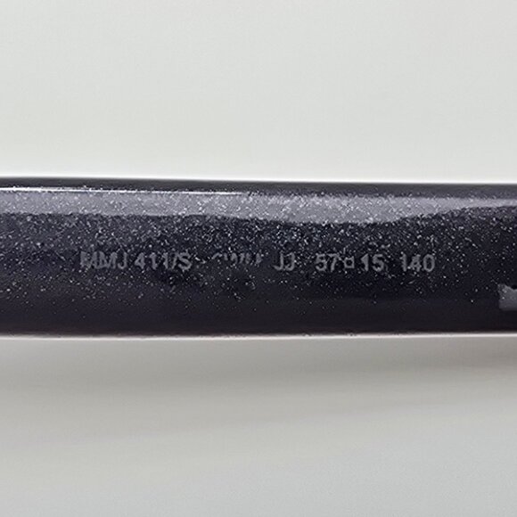 Marc Jacobs MMJ411/S Black Frame Grey Lens Cat Eye Sunglasses w/ Case 57-15-140 - Picture 8 of 14